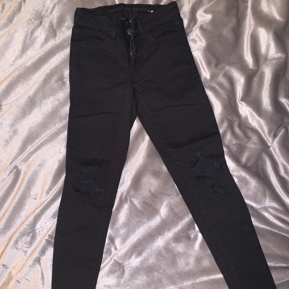 AE Black Jeggings